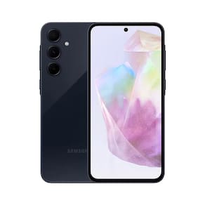 Smartphone Samsung Galaxy A35 5G Azul Escuro 128GB, 6GB de RAM, Câmera Tripla Traseira de até 50MP, Selfie de 13MP e Tela Super AMOLED de 6,6”