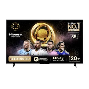 Smart TV 55" UHD 4K Mini LED Hisense 55U6N Google TV, Processador com AI, HDR10+, Dolby Atmos, Sports Mode, Game Mode Plus e Compatível com Alexa