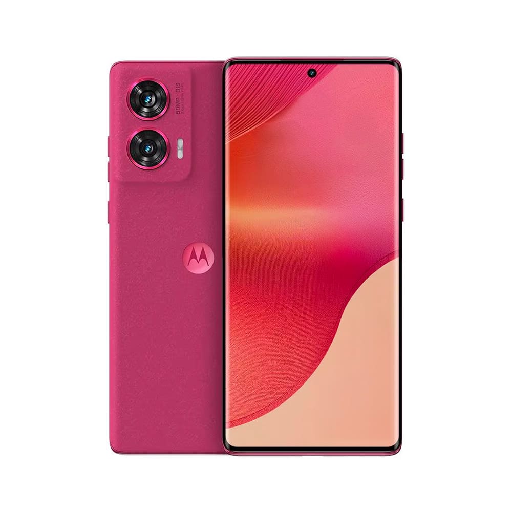 Smartphone Motorola Edge 50 Fusion 5G Pink com Snapdragon 256GB, Sony AI Camera, 8GB RAM + 8GB RAM Boost, Tela 6.7", IP68 e NFC