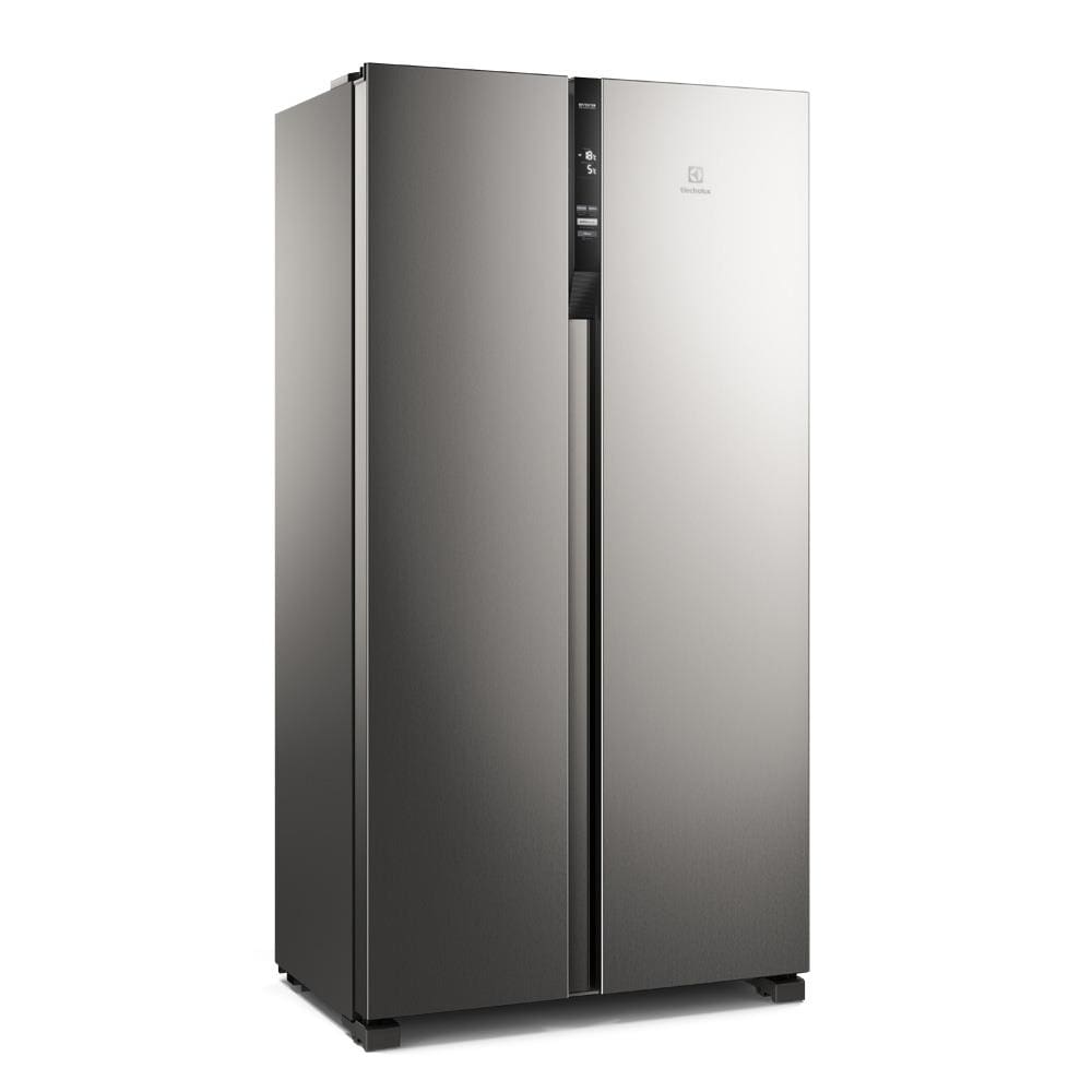 Geladeira Electrolux Frost Free Side By Side 435L IS4S com Tecnologia AutoSense, Painel Digital e Turbo Freezer - Inox