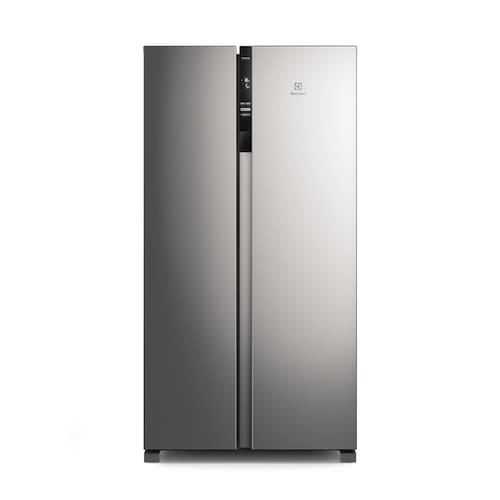 Geladeira Electrolux Frost Free Side By Side 435L IS4S com Tecnologia AutoSense, Painel Digital e Turbo Freezer - Inox - 220V Menor preço em Geladeira Electrolux Frost Free Side By Side 435L IS4S com Tecnologia AutoSense, Painel Digital e Turbo Freezer - Inox - 220V
