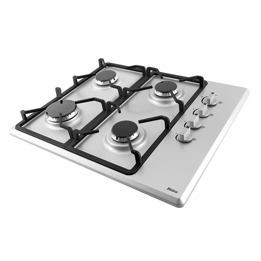 Cooktop a Gás Philco PCT04I 4 Bocas com Acendimento Automático Bivolt – Inox