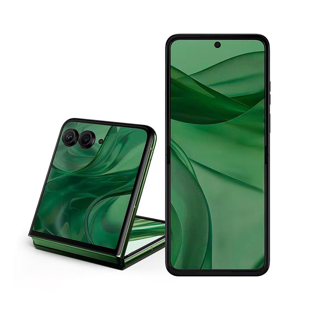 Smartphone Motorola Razr 50 Ultra 5G Forest Green 512GB, 12GB RAM + 12GB RAM Boost, Tela Dobrável 6,9" pOLED e Externa 4", Moto AI Câmera e IPX8