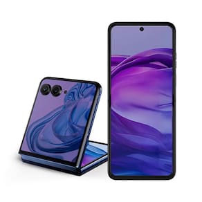 Smartphone Motorola Razr 50 Ultra Navy Blue 512GB, 12GB RAM + 12GB RAM Boost, Tela Dobrável 6,9" pOLED e Externa 4", Moto AI Câmera e IPX8