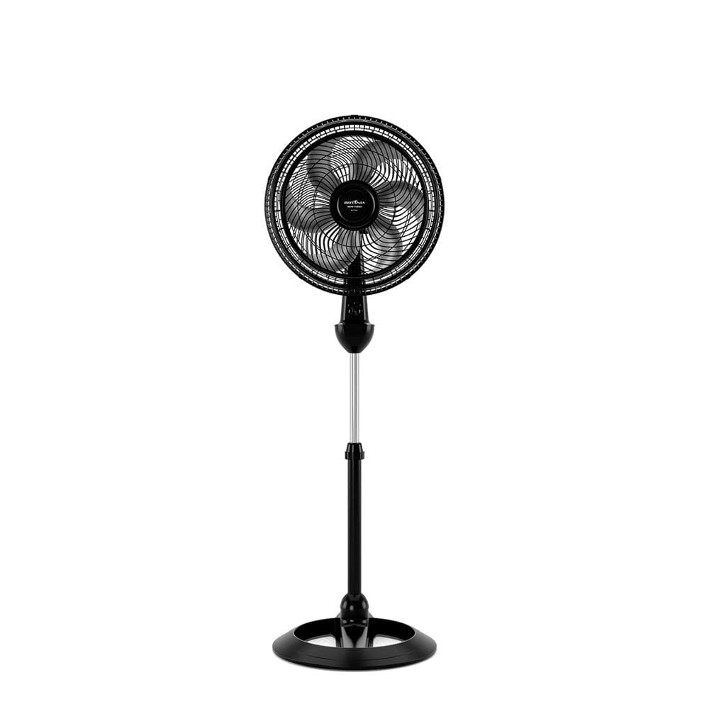 Ventilador de Coluna Britânia BVT466 Maxx Force 40cm com 3 Velocidades, 6 Pás e 160W - Preto