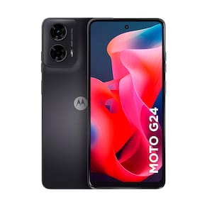Smartphone Motorola Moto G24 Grafite com 256GB, 4GB RAM + 4GB RAM Boost, Tela de 6.6", Câmera Dupla, Dolby Atmos, Android 14 e Processador Octa-core