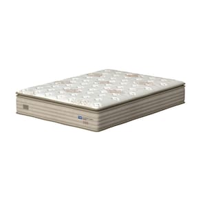 Colchão Casal Probel Guarda Costas Vitality com Pillow Super e Molas Ensacadas 30x188x138 cm - Branco/Bege