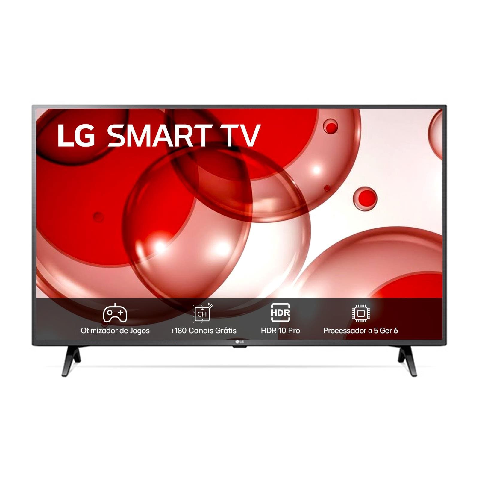 Smart TV 43” LG Full HD 43LR6700 com Processador a5 Ger6 AI, Alexa integrada, LG Channels, webOS 23 compatível com Controle Smart Magic