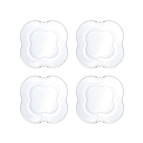Conjunto de Pratos para Sobremesa Wolff em Vidro Butterfly - 4 Peças
