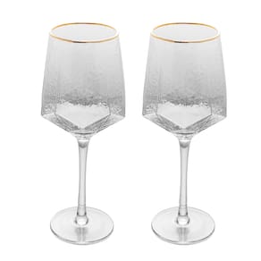 Conjunto de Taças para Vinho Wolff com Fio Ouro Taj 600 ml em Cristal – 2 Peças