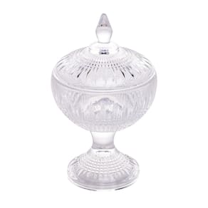 Potiche Decorativo Wolff em Cristal com Pé Queen - 11cm x 18cm (AxP)