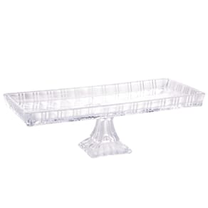 Travessa de Cristal Lyor Dragon com Pé - 10,5x15x34cm (AxLxP)