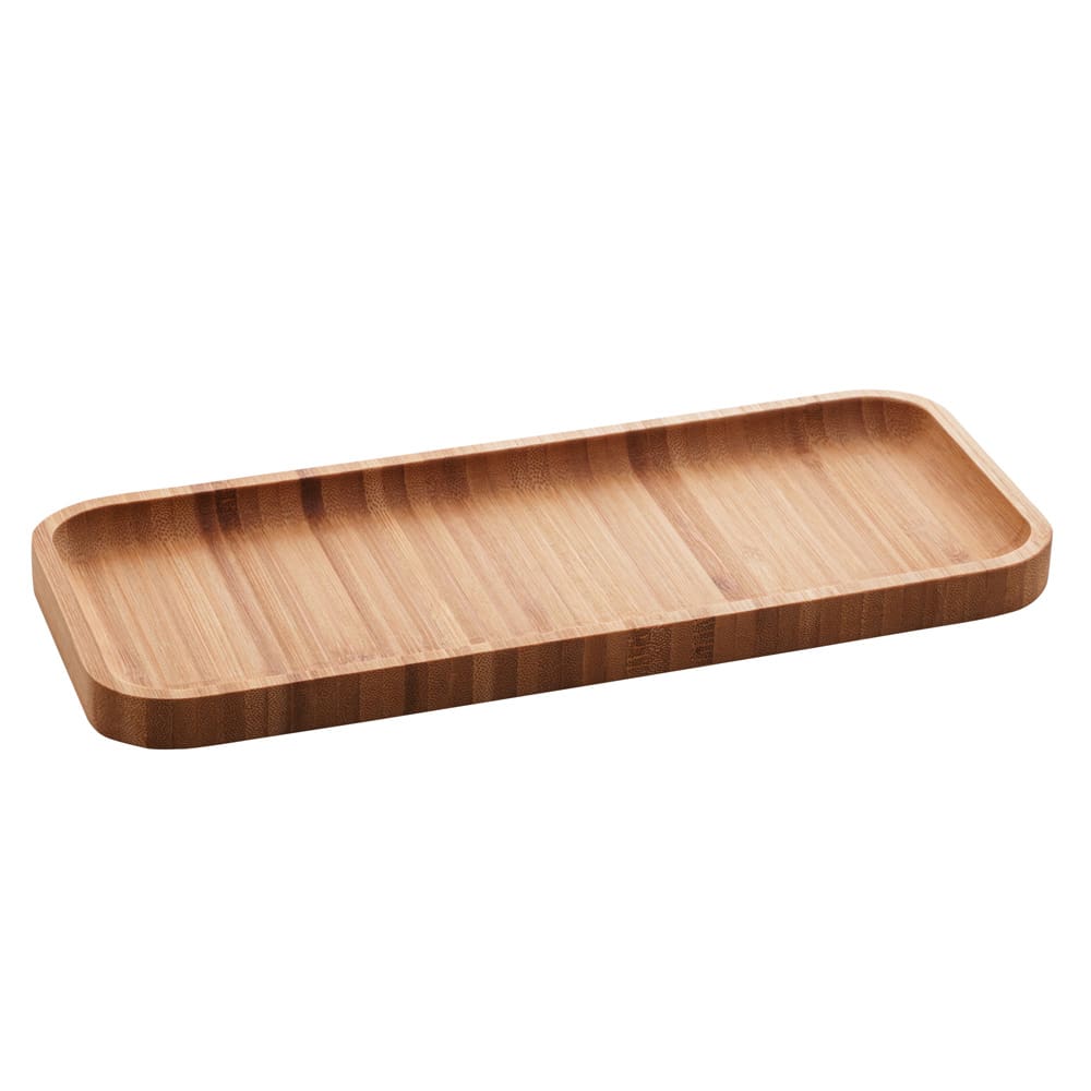 Petisqueira Bandeja Lyor Hire Retangular de Bambu 28x11cm
