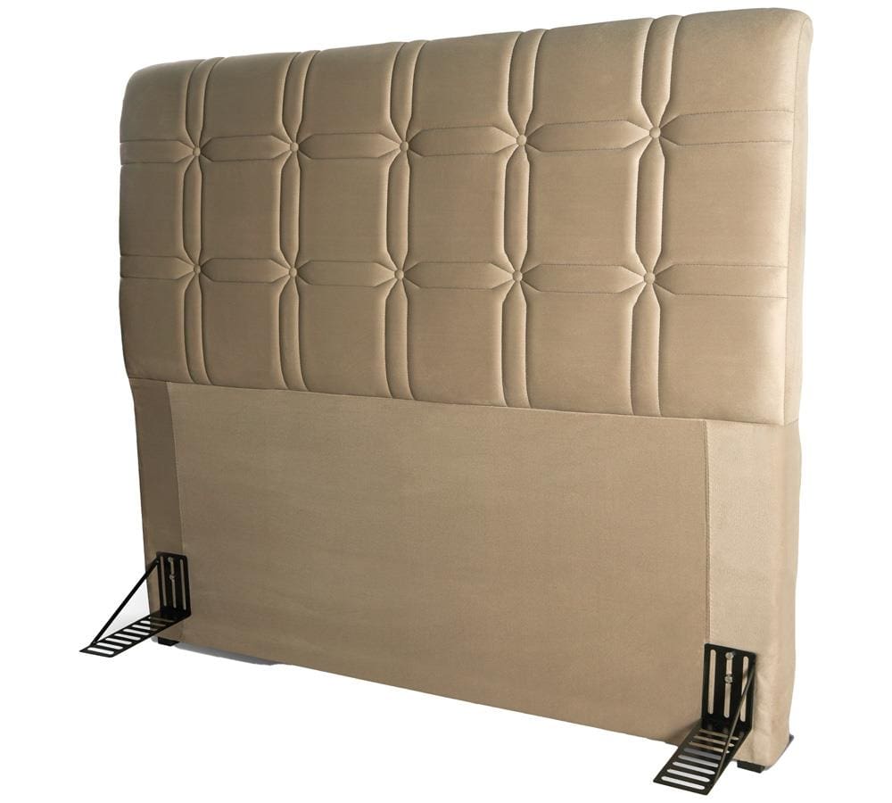 Cabeceira para Cama Queen Size Hellen Zeus com Revestimento Platinum - 160cm de largura