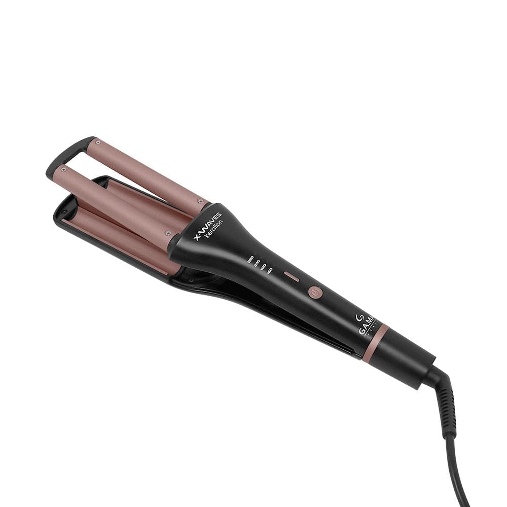 Modelador de Cachos GA.MA Italy X-Waves Keration 220°C com Cabo Giratório Rose/Preto – Bivolt