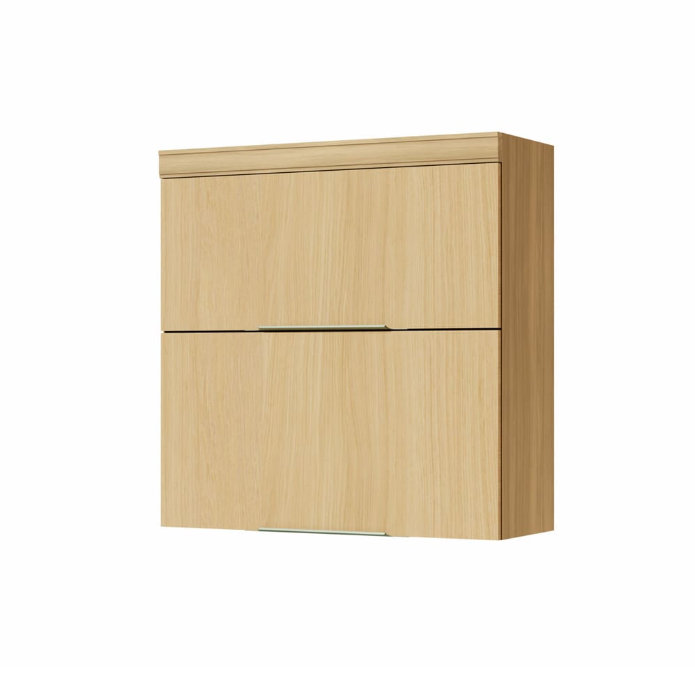 Armário Aéreo Nesher Marquesa com 2 Portas Basculantes e 1 Prateleira Nature - 80cm de Largura