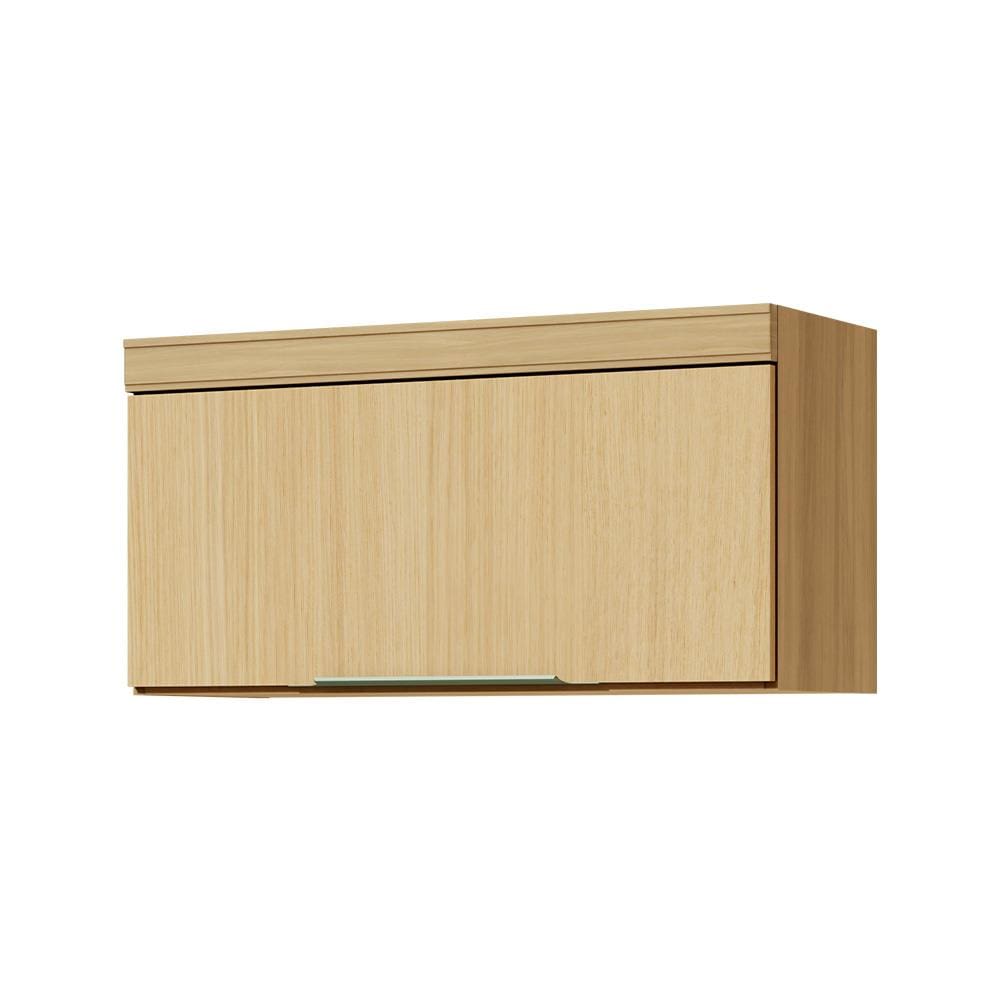 Armário Aéreo para Geladeira Nesher Marquesa com 1 Porta Basculante e 1 Prateleira Nature - 80cm de Largura