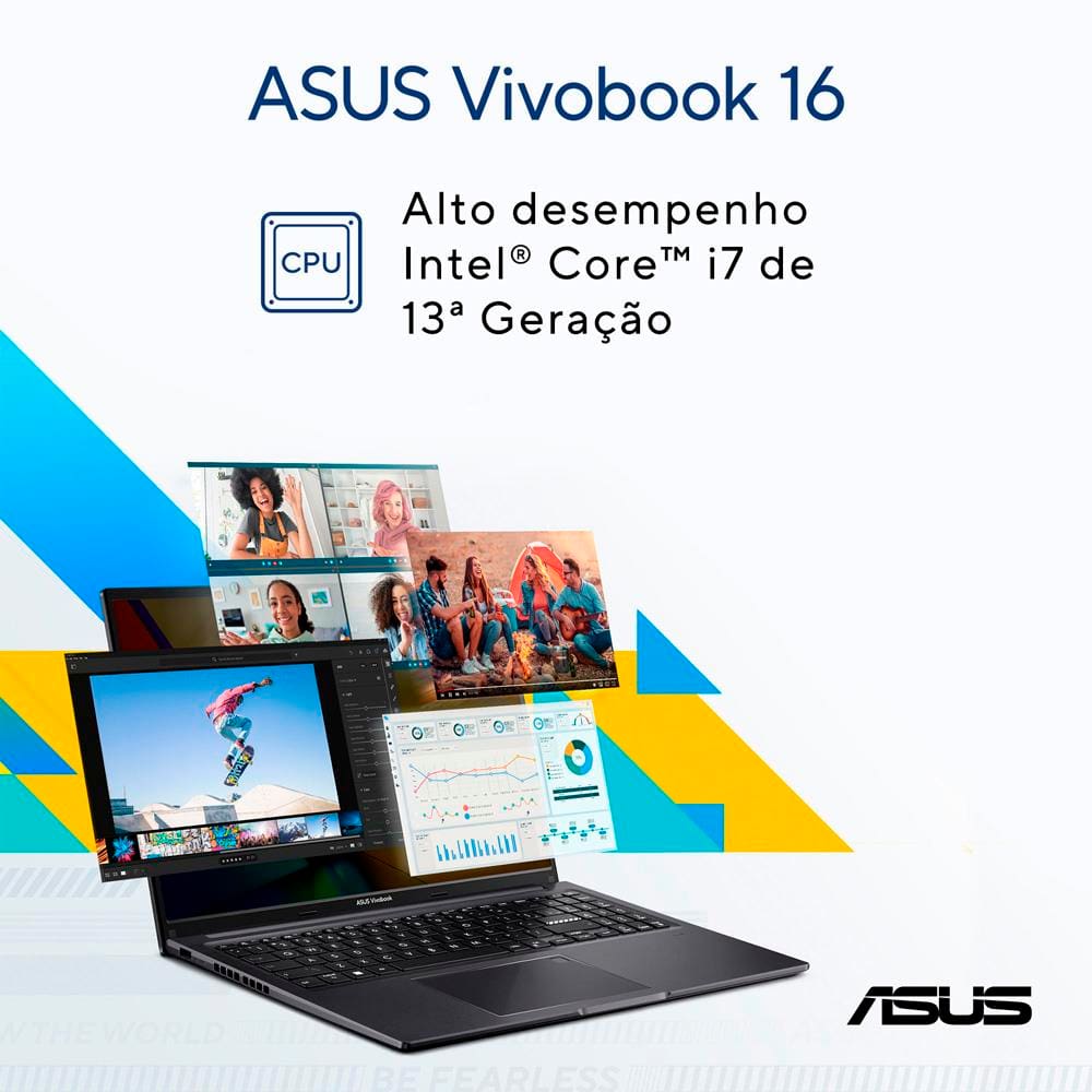 Notebook ASUS Vivobook 16 Core i7 | Ponto