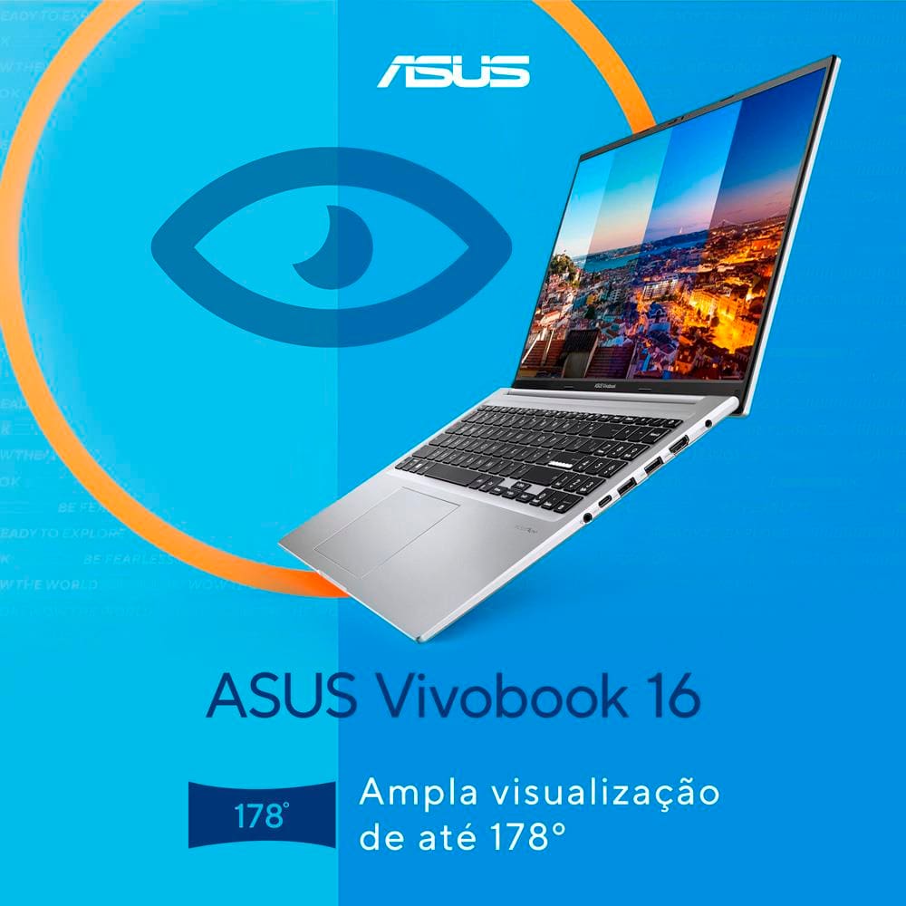 Notebook ASUS Vivobook 16 Core i7 | Ponto Notebook ASUS Vivobook 16 Core i7 | Ponto