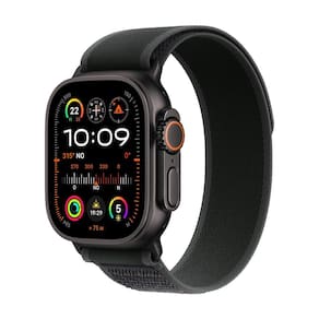 Apple Watch Ultra 2 GPS + Cellular com Caixa Preta de Titânio de 49 mm e Pulseira loop Trail Preta – M/G