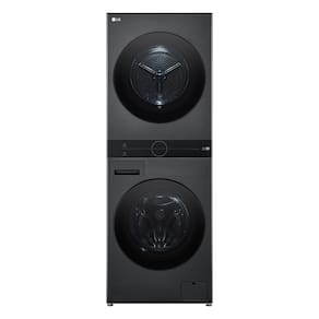 Lavadora e Secadora LG 14kg Smart WashTower com Inteligência Artificial AIDD WK14BS6A Aço Escovado Preto - 220V