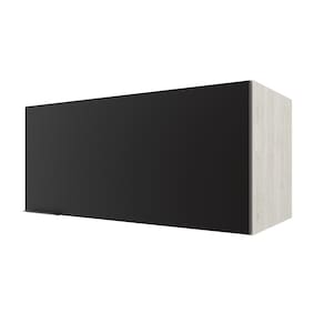 Armário Aéreo para Geladeira Bartira Rubi com 1 Porta e 80cm de Largura – Freixo/Preto Poah