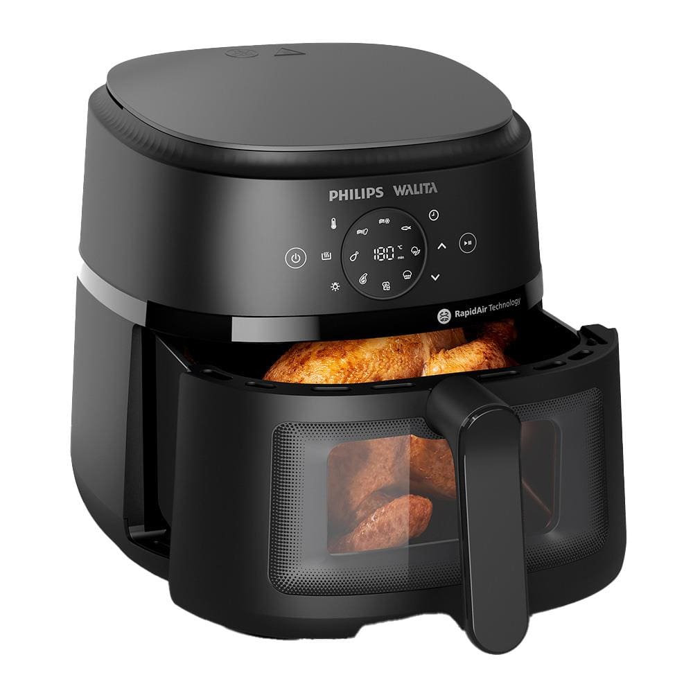 Fritadeira Elétrica Air Fryer Philips Walita Série 2000 XL Digital NA230 Sem Óleo 1700W 6,2L – Preta