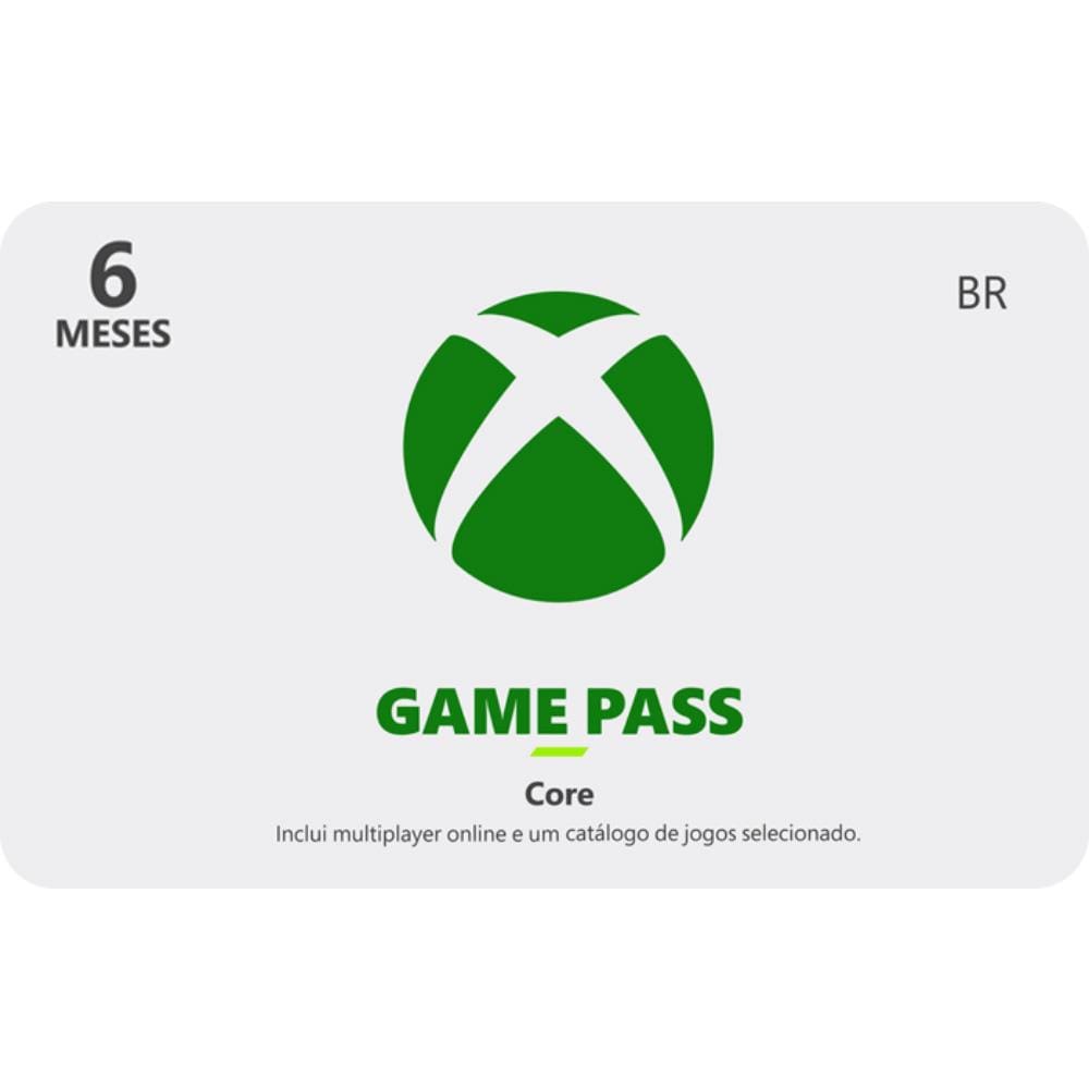 Gift Card Digital Xbox Game Pass Core - R$171,99