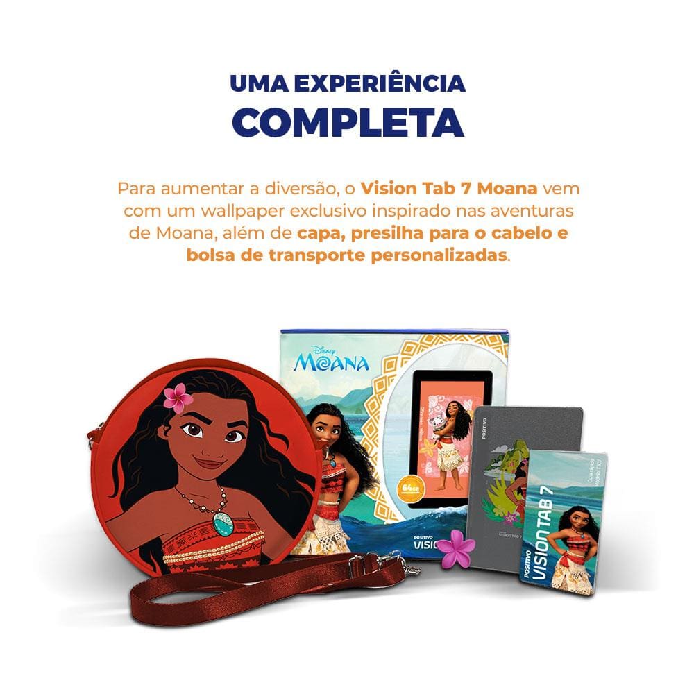Tablet Positivo Vision TAB 7 Moana com Tela de 7”, | Ponto