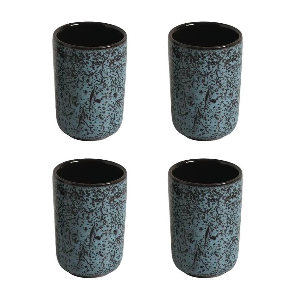 Conjunto de Copos Porto Brasil Neo Stoneware Night Sky 110ml - 4 Peças