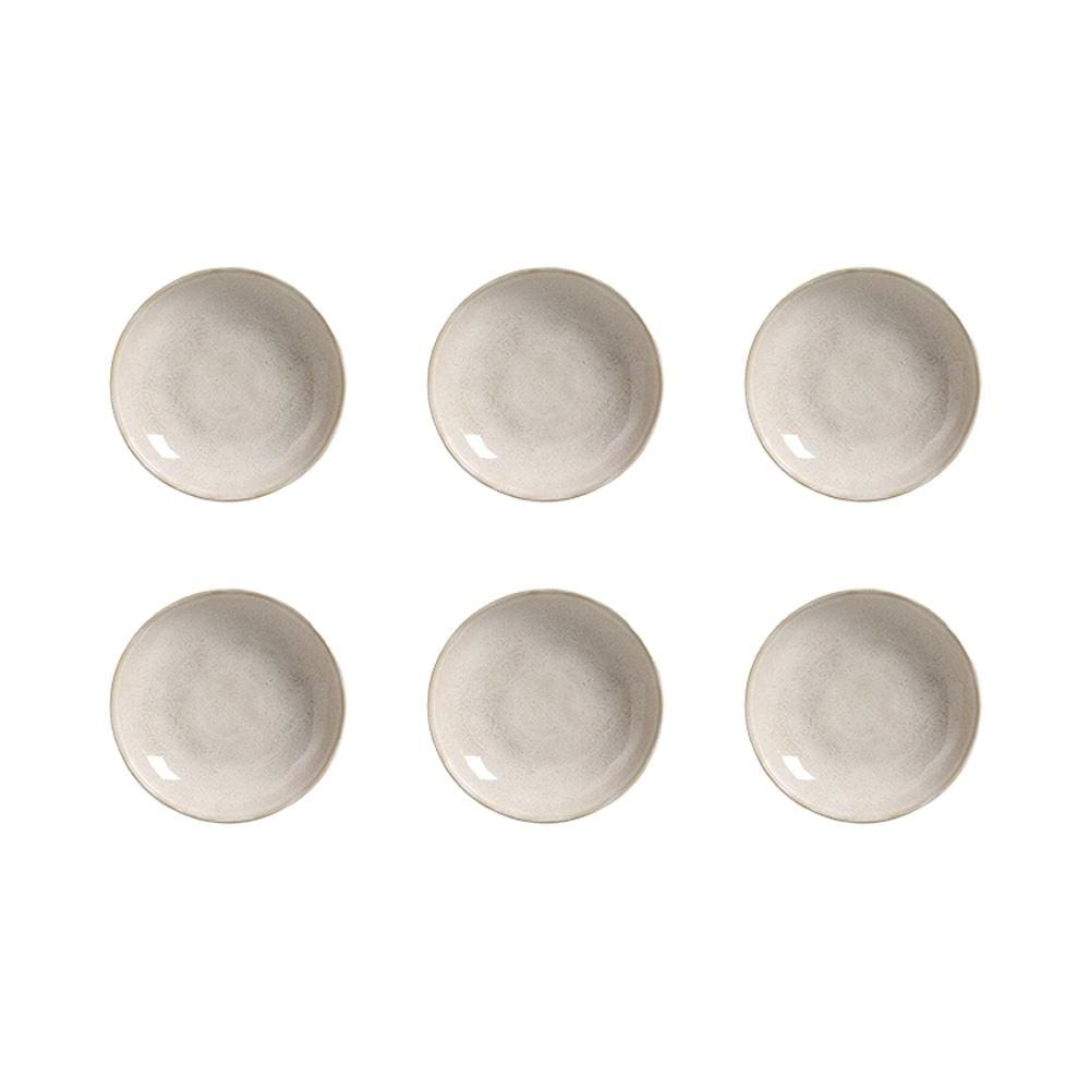 Conjunto de Pratos Fundos Porto Brasil Bio Latte Off White 1,1 litros - 6 Peças