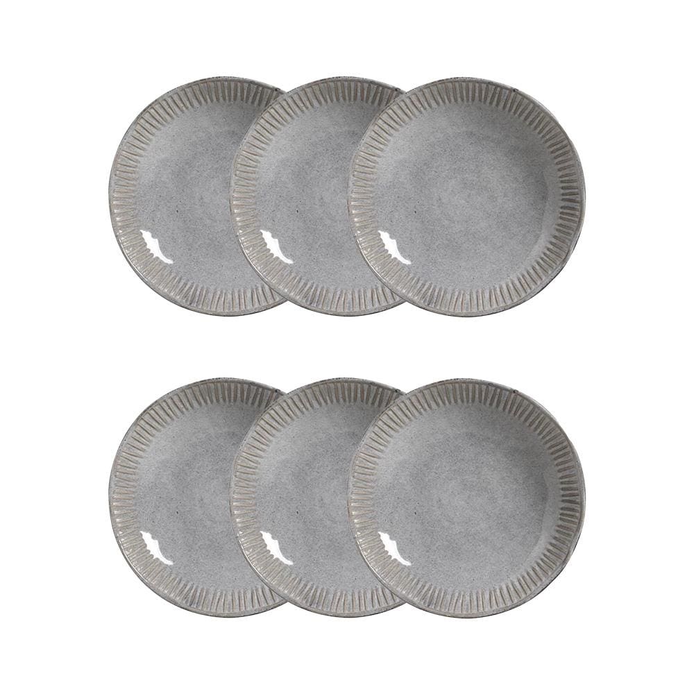 Conjunto de Pratos Fundos Porto Brasil Linhas Dust 830ml - 6 Peças