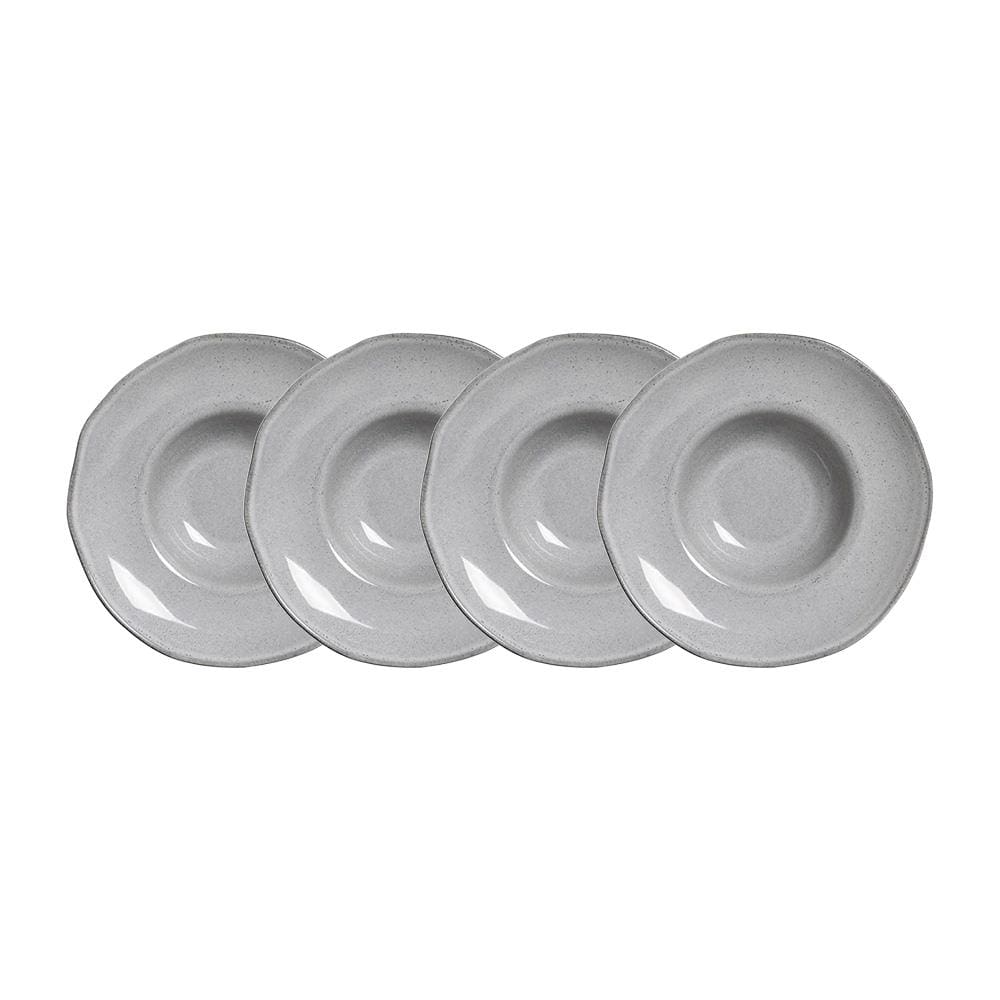 Conjunto de Pratos para Massa Porto Brasil Orgânico Dust 450ml - 4 Peças