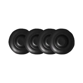 Conjunto de Pratos para Massa Porto Brasil Orgânico Preto Matte 450ml - 4 Peças
