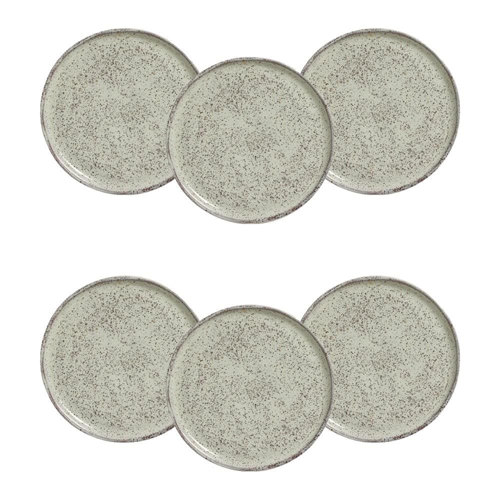 Conjunto de Pratos para Pão Porto Brasil Bio Pistache - 6 Peças