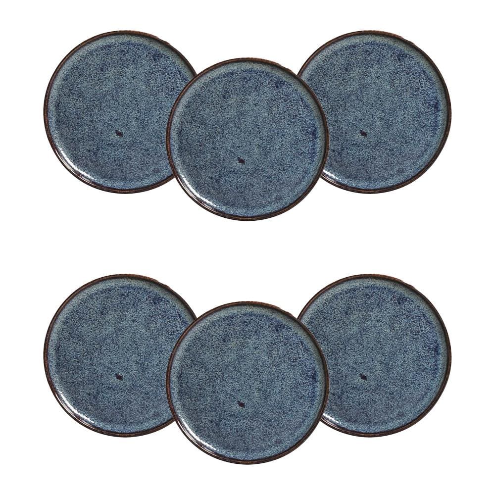 Conjunto de Pratos para Pão Porto Brasil Bio Titanium - 6 Peças