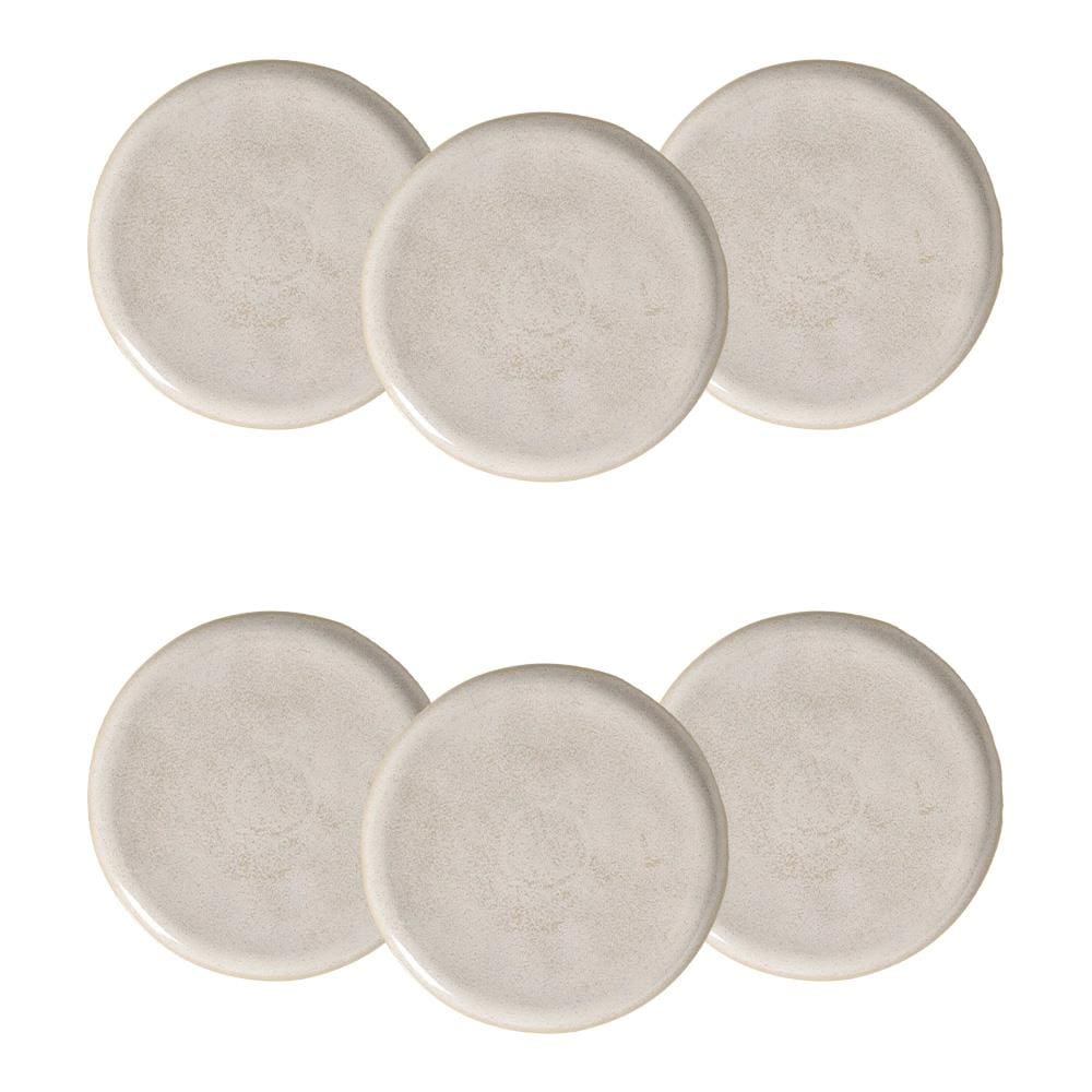 Conjunto de Pratos Rasos Porto Brasil Bio Latte Off White 29cm – 6 Peças