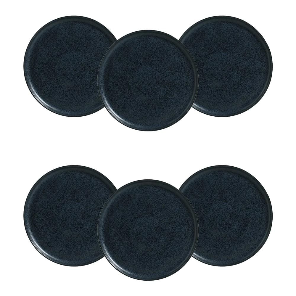 Conjunto de Pratos Rasos Porto Brasil Bio Night Blue 29cm - 6 Peças