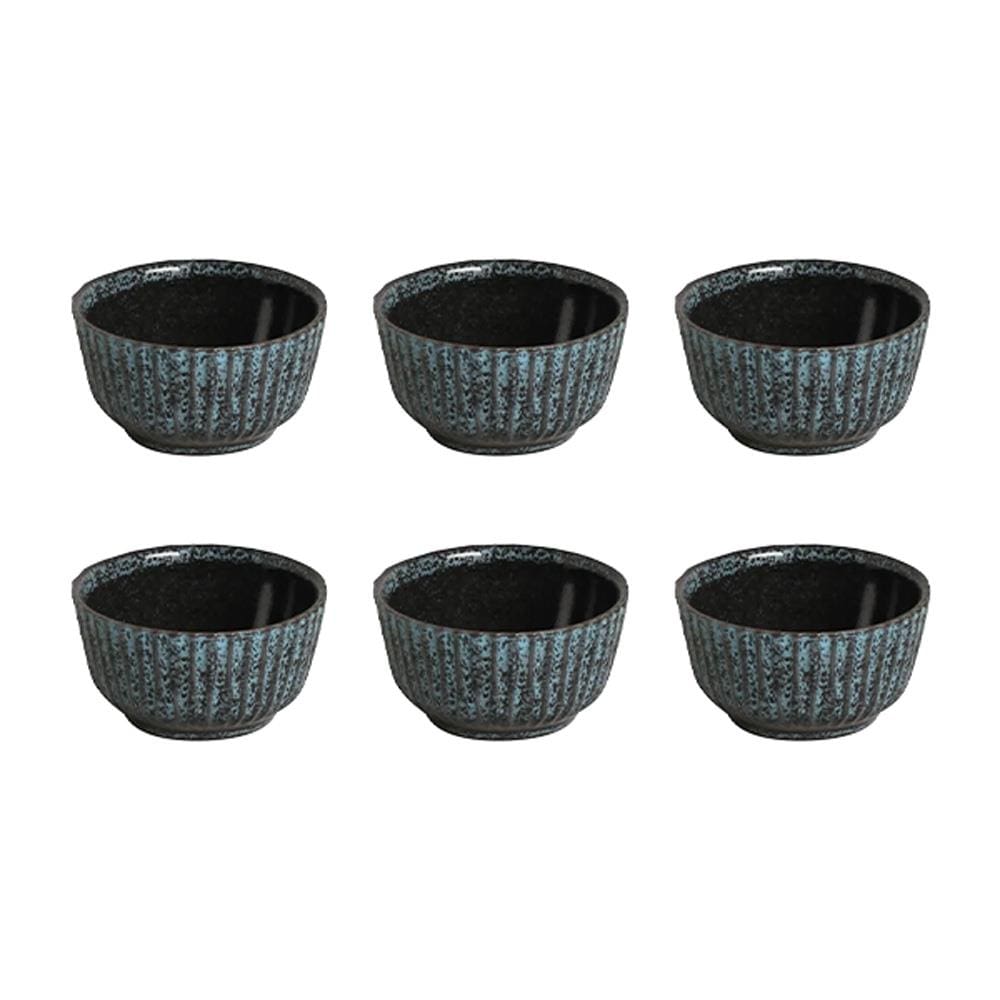 Conjunto de Ramequins Médios Porto Brasil Linhas Night Sky com 6 Peças 170ml – Azul