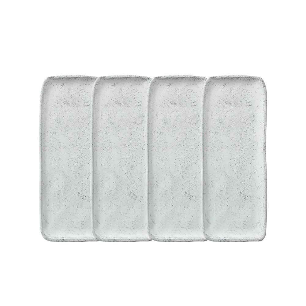 Conjunto de Travessas Retangulares Médias Porto Brasil Orgânico Echo 33x13cm - 4 Peças