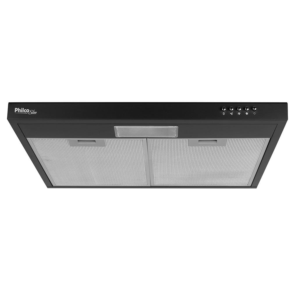 Depurador e Exaustor de Ar Philco Slim PDR60P Preto com 3 Velocidades – 60cm