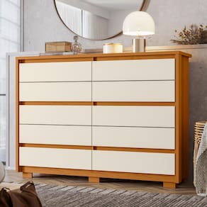 Cômoda Palumoveis Duetto com 10 Gavetas – 151cm de Largura