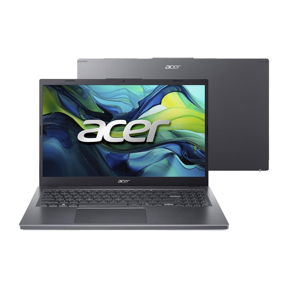 Notebook Acer Aspire 15 com processador Intel Core i5 13ª Geração, 8GB RAM LPDDR5, 512GB SSD, Tela 15.6” Full HD e Windows 11 - A15-51M-54E6