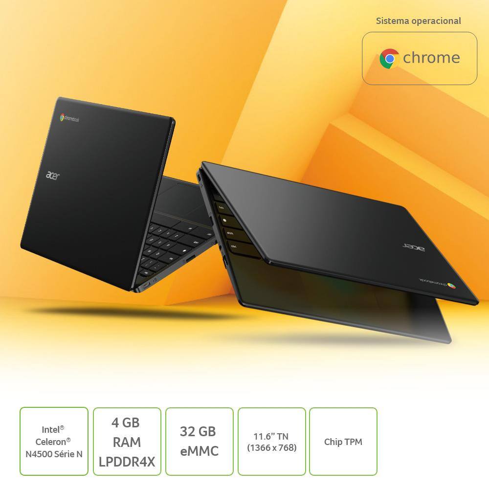 Notebook Acer Chromebook 311 com processador Intel | Ponto