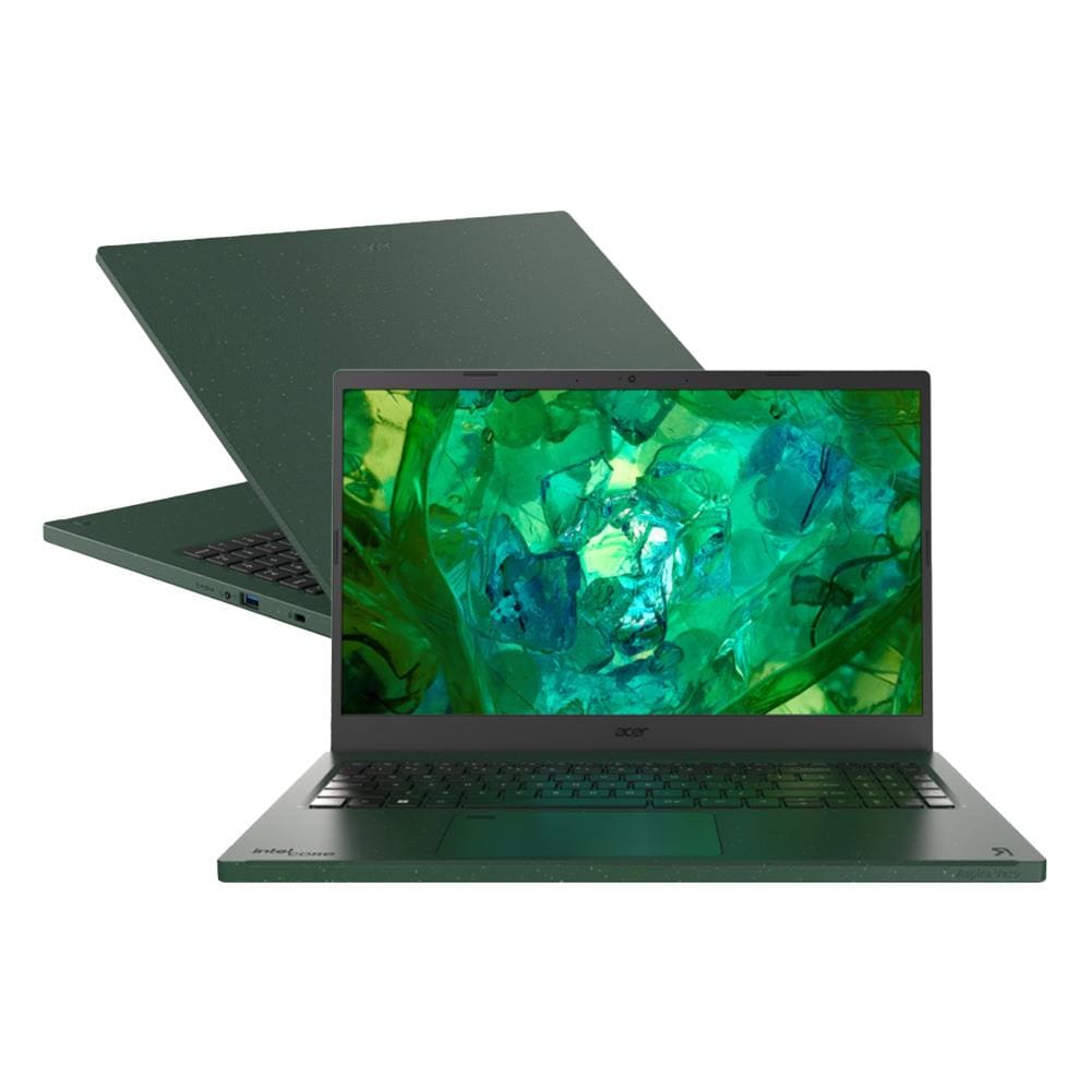 Notebook Acer Aspire Vero com Processador Intel Core i5 13° Geração, 512GB SSD, 8GB RAM, Tela 15.6” Full HD e Windows 11 - AV15-53P-56HM