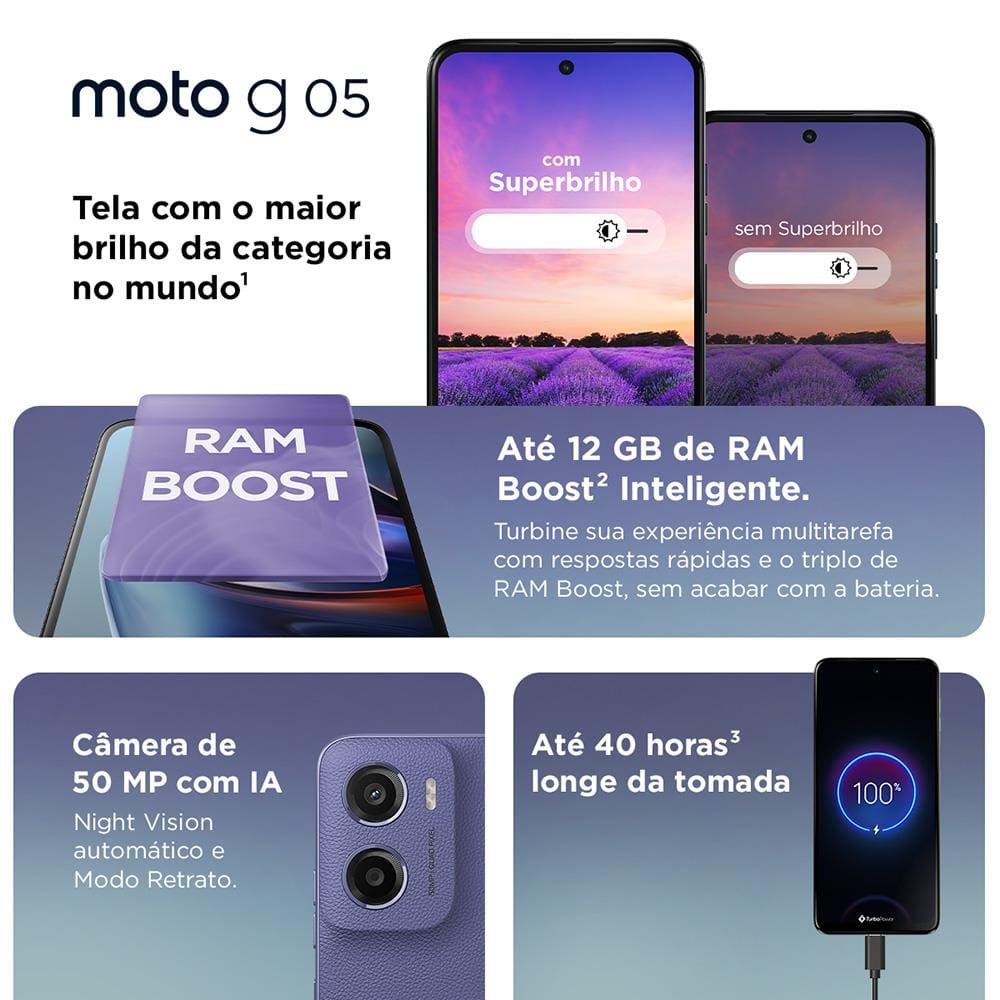 Smartphone Motorola Moto g05 128GB 4GB | Ponto