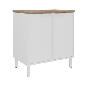 Balcão Duplo Itatiaia Renova com 2 Portas, 1 Prateleira e 80cm de largura – Branco Neve