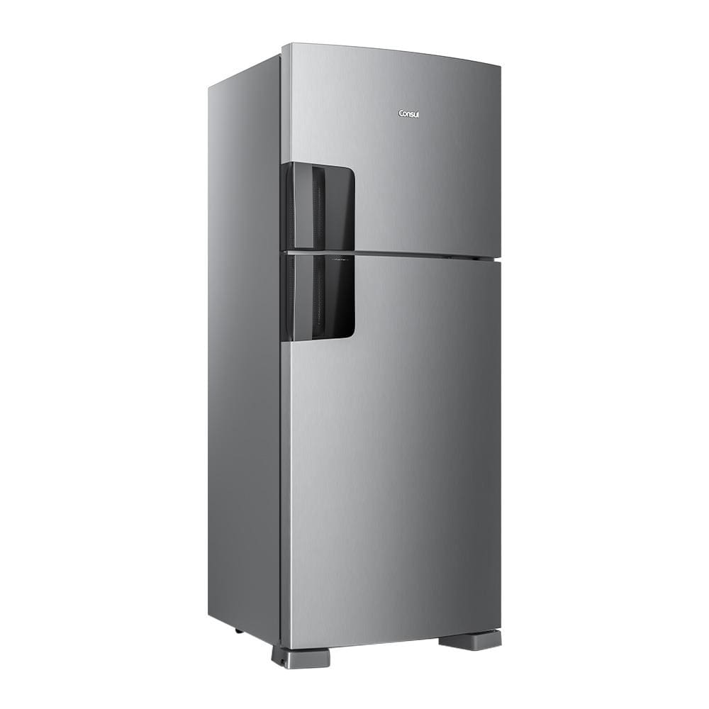 Geladeira Consul Frost Free CRM50LK Duplex Inox com Função Turbo, Iluminação em LED e Filtro Antiodor - 410 litros