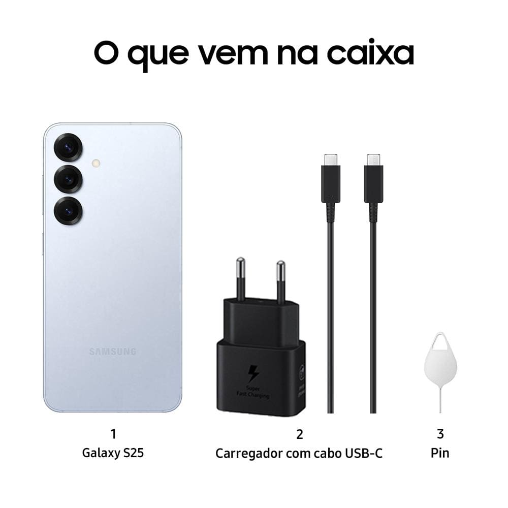 Smartphone Samsung Galaxy S25 5G Azul | Ponto