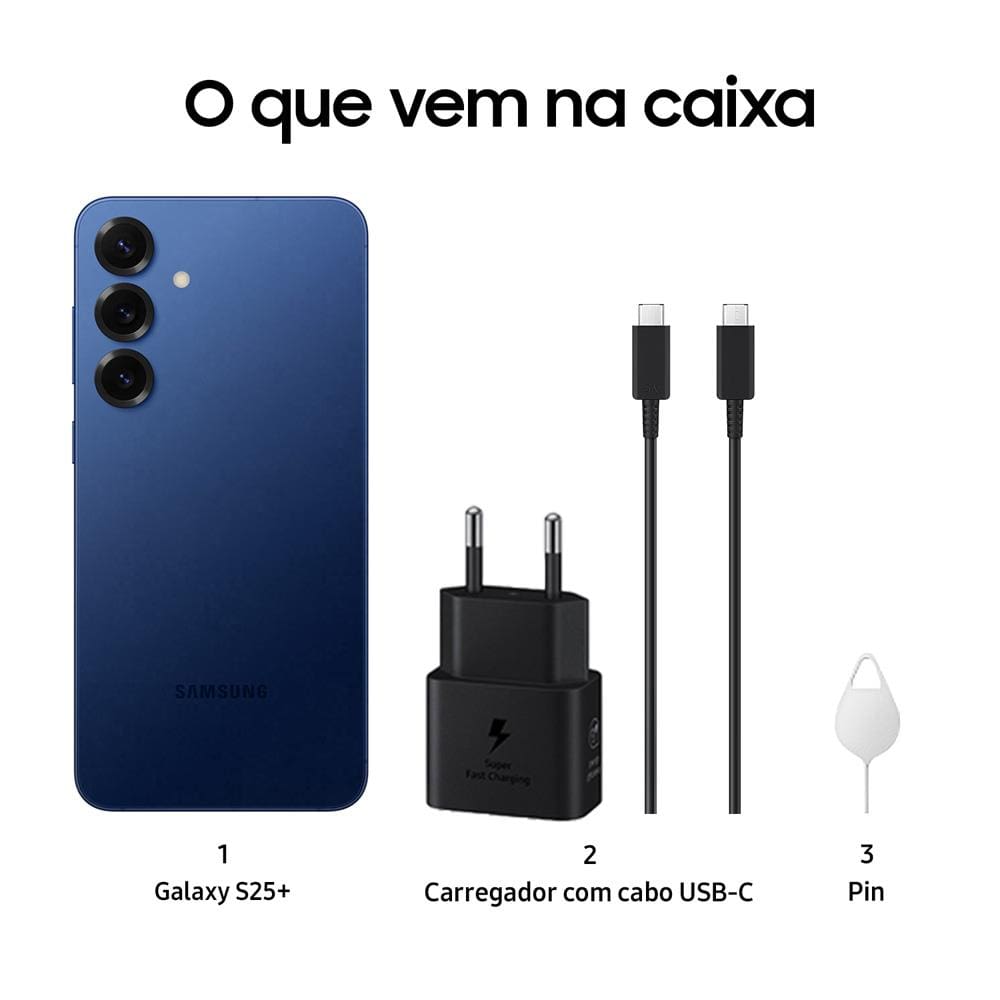 Smartphone Samsung Galaxy S25+ 5G Azul | Ponto